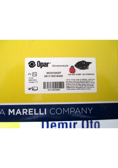 46350532 Devirdaim Su Pompası Benzinli 1,6 16.V Egea MAGNETİMAREL