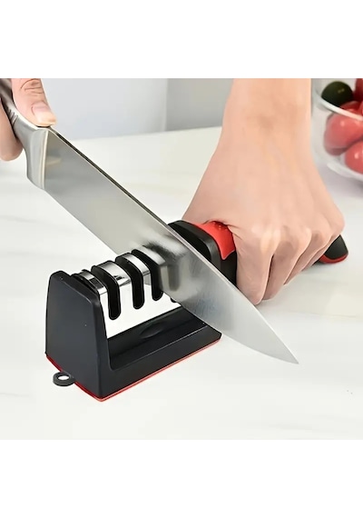Profesyonel 4 Açılı Elmas, Seramik Ve Tungsten Çelik Bıçak İle Mutfak Makası Bileme Aleti