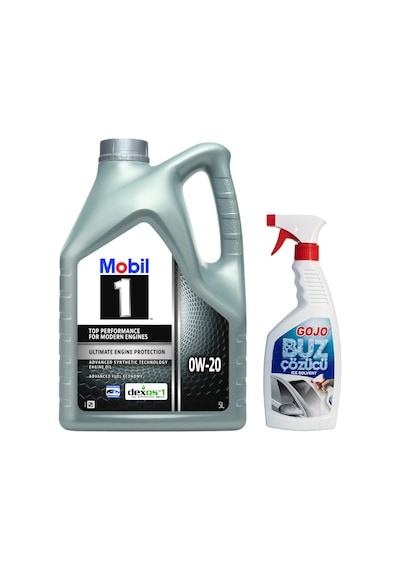 Mobil 1 0W-20 Motor Yağı 5 L + Gojo De Icer Buz Çözücü