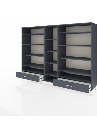 Hyperion Dolap 14 Raflı 2 Çekmeceli 220x44x163 Antrasit-antrasit Antrasit-antrasit Hyperion Dolap 14 Raflı 2 Çekmeceli 220x44x163 Antrasit-antrasit Antrasit-antrasit
