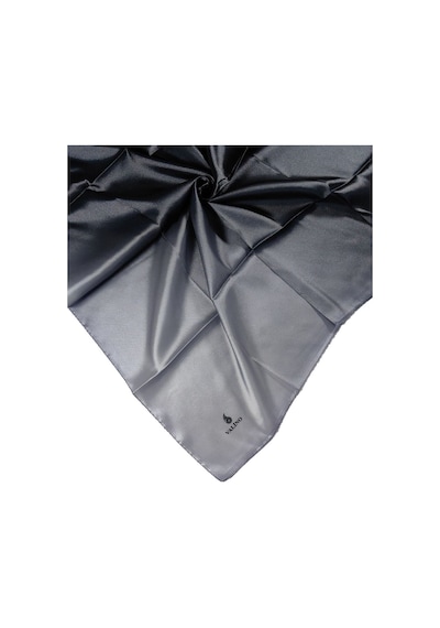 Mim Eşarp Mısırlı Eşarpları Degrade Kristal Sport Bulut Desenli Polyester Eşarp Siyah - Açık Gümüş