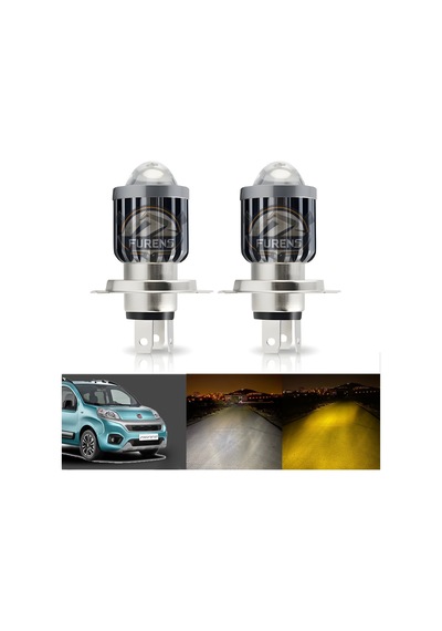 H4 Mercek Led Xenon- Fiat Fiorino Uzun-kısa Çift Renkli