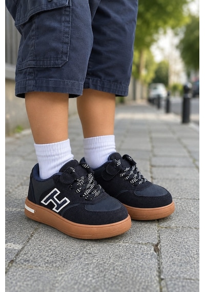 Mini Bonito Kız Erkek Çocuk Günlük Sneakers Spor Ayakkabı Şık Ve Rahat Çocuk Ayakkabısı Lacivert