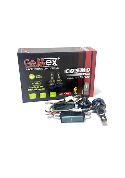 Femex Cosmo Plus H1 Yeni Nesil Güçlendirilmiş Led Far Xenon Led Headlight