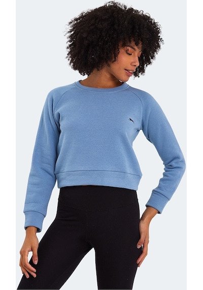 Slazenger KAITO IN Kadın Sweatshirt Mavi