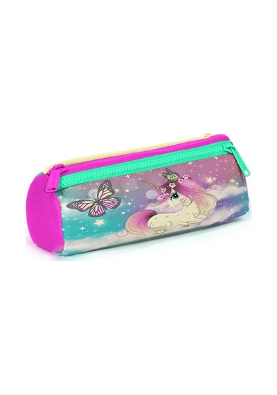 Coral High Kids Pembe Su Yeşili Unicornlu Kız Desenli 3 Lü Okul Çanta Seti Set0123733