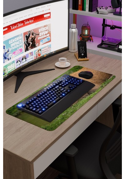 Capybara Kaymaz Dikişli Kauçuk Oyuncu Mousepad V1 - 70x30 Xl Gaming Mouse Pad Fare Altlığı