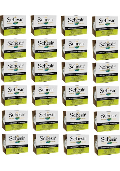Schesir Jelly Ton Balıklı ve Mahi Mahili Yetişkin Kedi Konservesi 24 x 85 G