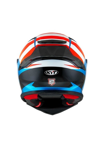 Kyt R2r Straıght Kapalı Kask Beyaz - Mavi - Kırmızı