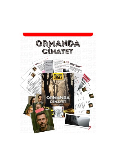 Cases Ormanda Cinayet, Seri Katil Dosyası, Dedektif Kutu Oyunu, Cinayet Gizemi Temalı, 16+ Yaş, 1-5 Oyuncu