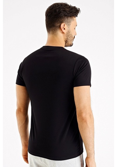 Uhlsport Erkek Günlük T-shirt Kevin M 3202110 Siyah