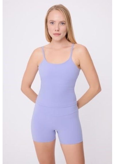 Hıghrıse Comfortflex Yüksek Bel Atletik Spor & Aktif Yaşam Şortu-2701 Mavi