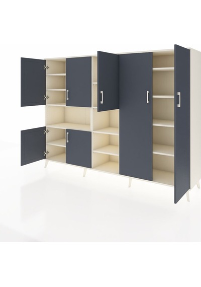 Hyperion Dolap 13 Raflı 7 Kapaklı 220x44x163 Aytaşı-antrasit/ayta Aytaşı-antrasit/aytaşı Hyperion Dolap 13 Raflı 7 Kapaklı 220x44x163 Aytaşı-antrasit/ayta Aytaşı-antrasit/aytaşı