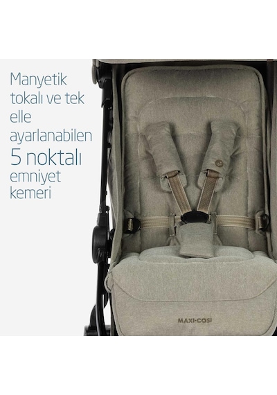 Maxi-Cosi Eva Otomatik Katlanan Kompakt Seyahat Sistem Olabilen Bebek Arabası Twillic Truffle