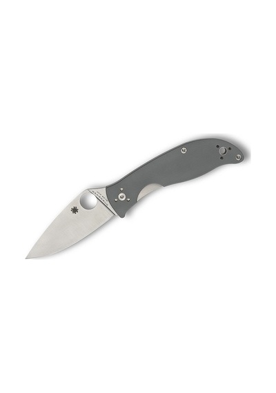 Spyderco Polestar Gray G-10 Bd1n Plainedge Kamp Çakı Gri