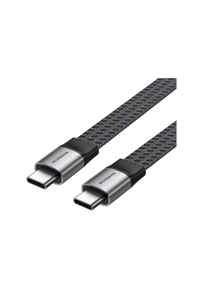 Usb 4.0 40gbps Flat Usb C Veri Kablosu, 240w Usb C Şarj Kablosu, 8k 60hz 4k 240hz 2k 360hz Thunderbolt 4 Görüntü Kablosu, Macbook, Monitör, Docking İstasyonu, İphone İle Uyumlu - 1.2 Metre