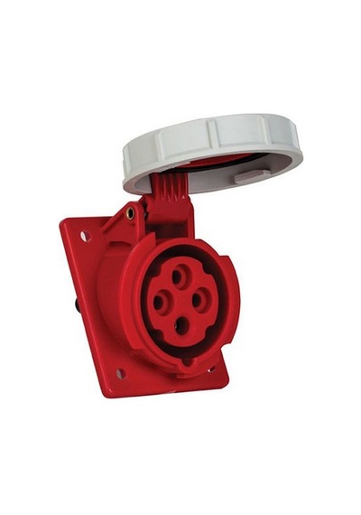 Mete Enerji 4x16a. Ip67 Makine Prizi -eğik- Vidalı Bağ. 406507v