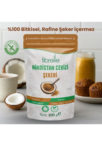 Fibrelle Hindistan Cevizi Şekeri 100 G