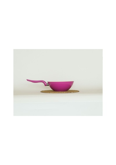 Wok Tava 24 Cm Fuşya - Sebze, Et, Tavuk, Sote Ve Noodle Yemekleri İçin