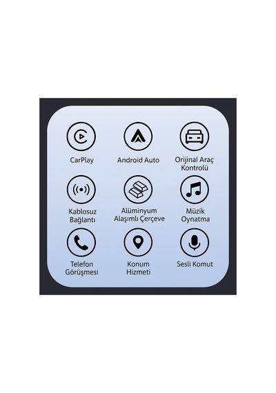 Kablosuz Carplay Android Auto Dönüştürücü Usb & Type-c Bağlantılı Araç İçi Akıllı Adaptör Diğer