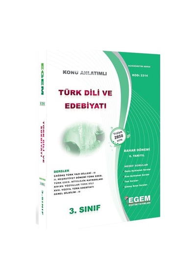 Aöf 2-3. Sınıf Türk Dili Ve Edebiyatı Güz-bahar Konu Soru Bankası