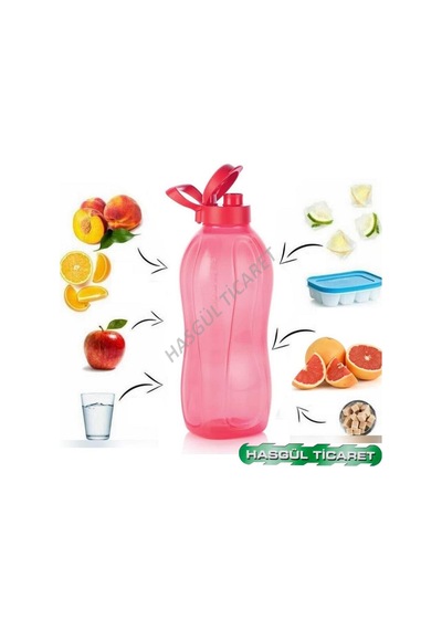 Tupperware Eko Şişe 2 L Kırmızı Matara Suluk Eco Water Bottle Hs N1141501 Kırmızı