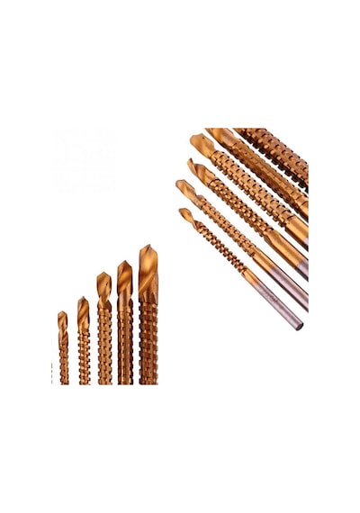 Titanyum Kaplı Hss Havşa Matkap Ucu 4-5-6-7-8Mm 6 Lı Set