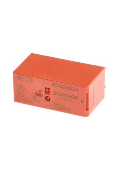 Schrack Rt424524 Röle, 2 Kontak 8a 24v Ac Pcb - 1 Adet