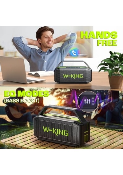Subwoofer İle Taşınabilir Loud Bluetooth Hoparlörler 100w Tepe 60w Açık Hoparlör Bluetooth Kablosuz Su Geçirmez H