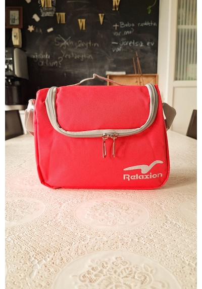 Termoslu Okul Beslenme Çantası Pembe Termal Lunch Box Çocuk Yetişkin Pembe