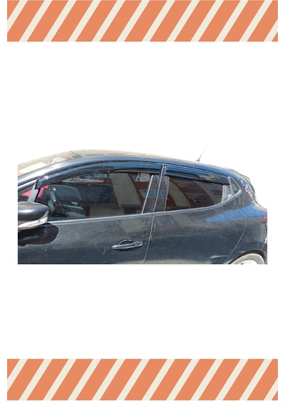 Renault Clio 4 Hb 2012-2018 Modellerine Özel 4'lü Mügen Tip Cam Rüzgarlığı