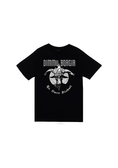 Dimmu Borgir - Müzik Grubu Baskılı Unisex %100 Pamuk Siyah T-shirt SIYAH
