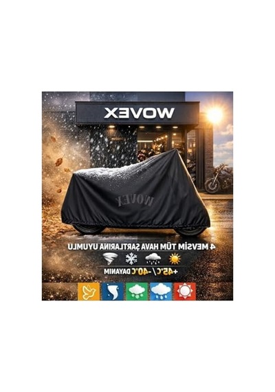 Su Geçirmez Motosiklet Brandası, Topcase Uyumlu