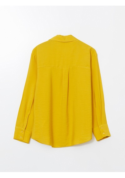 Lcwaıkıkı Classic Sarı Oversize Kadın Gömlek