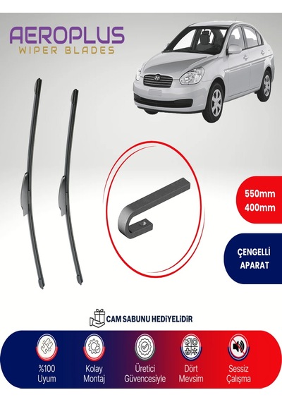 Aeroplus Hyundai Accent Era Muz Silecek Takımı 2006-2012
