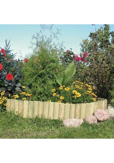 Ahşap Bordür Çit 30 Cm Yükseklik 150 Cm Uzunluk