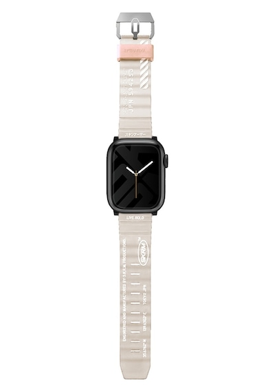 Watch 7 45mm Kordon Skinarma Shokku Silikon Strap Kayış Krem