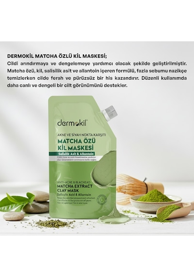 Dermokil Matcha Özlü Kil Maskesi 30 Ml