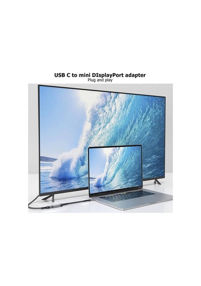 Wozlo Usb-c Usb 3.1 Type C Erkek To Mini Displayport Dişi 4k 60hz Çevirici Dönüştürücü Kablo