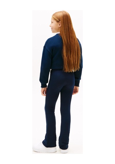 Tommy Hilfiger Kız Çocuk Tommy Foil Flare Tayt - Lacivert Dark Night Navy