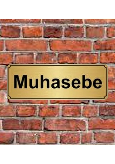 10X20 Cm Muhasebe Yazılı Metal Yönlendirme