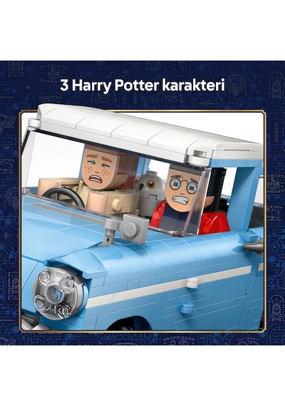 LEGO® Harry Potter™ Sihirli Uçan Ford Anglia™ 76470 - 14 Yaş ve Üzeri için Figür İçeren Yaratıcı Oyuncak Yapım Seti (868 Sayfa)