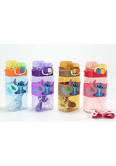 Tedar Stitch Çift Bölmeli Pipetli Matara & Suluk Alk5111 Najmaddin 165-Koyu Yeşil