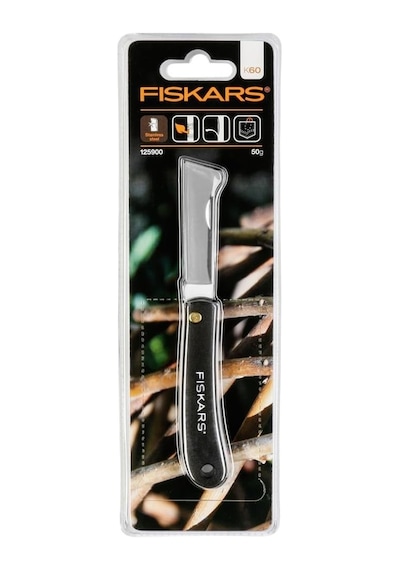 Fıskars K60 125900 Aşı Bıçağı Aşı Çakısı Kancalı Bıçak 168mm Çok Renkli