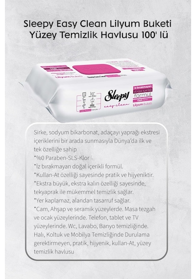 Lilyum Ve Orkide Katkılı 100'lü, Yağ Çözücü 30'lu Temizlik Havlusu Ve Rosie Hediye Diğer