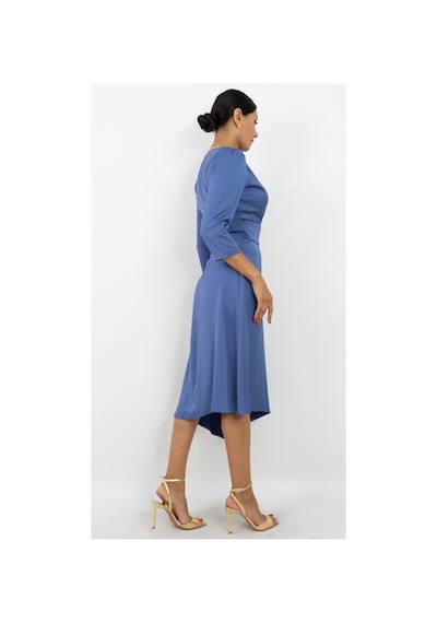 Dorne Moda Özel Koleksiyon Düğme Detaylı Asimetrik Kesim Midi Elbise - Düğün - Mezuniyet - Ofis Şıklığı Mavi Mavi Dorne Moda Özel Koleksiyon Düğme Detaylı Asimetrik Kesim Midi Elbise - Düğün - Mezuniyet - Ofis Şıklığı Mavi Mavi