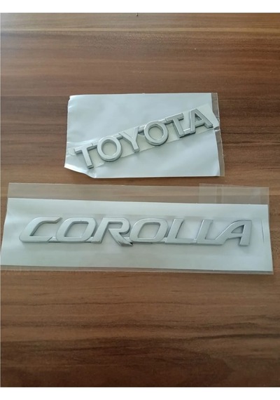 Toyota Corolla Bagaj Yazısı 2'li Takım 2003 - 2017 Modeller Arası Uyumludur - A Kalite