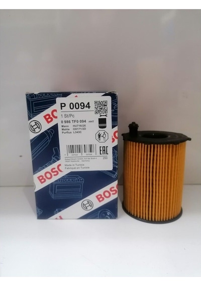 Bosch Yağ Filtresi 1 Adet - C-max 1.5 Tdci 2015-2016 77 Kw -- 0986tf0094 - Oem: 0986tf0004