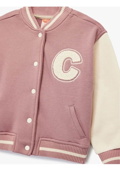 Koton Bomber Kolej Pembe Kız Bebek Ceket 6wmg60004ak Pembe