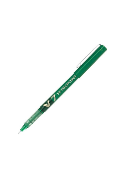 Pilot V7 Hi-Tecpoint Yeşil Iğne Uçlu Roller Kalem